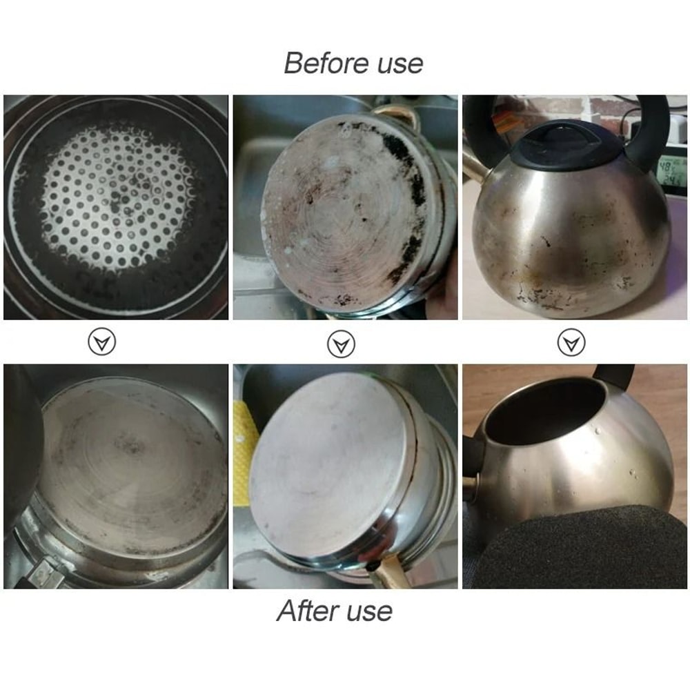 Magic Melamine Sponge Brush Heavy Duty Kitchen Cleaning Scrubber 6