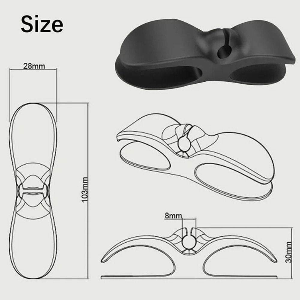 4PCS Kitchen Cord Winder Organizer Appliance Cable Holder Clip Set 4