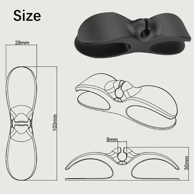 4PCS Kitchen Cord Winder Organizer Appliance Cable Holder Clip Set 4
