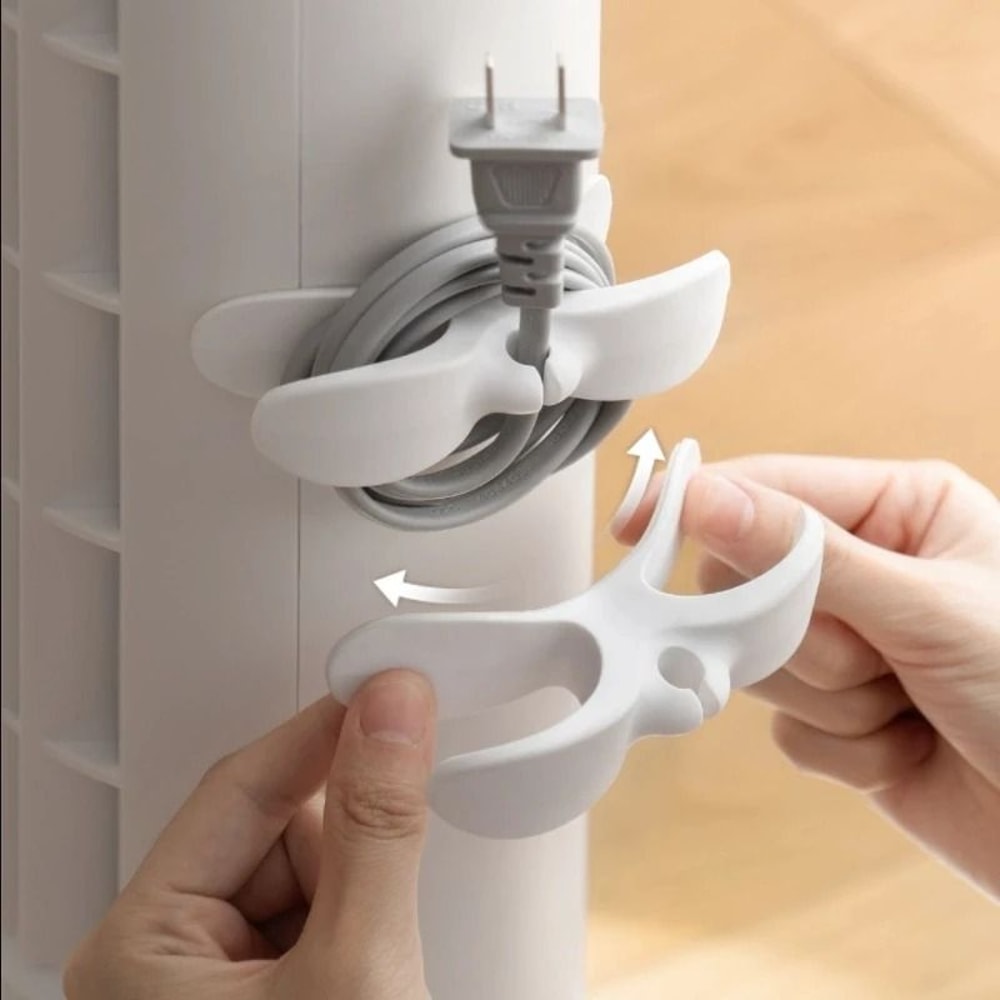 4PCS Kitchen Cord Winder Organizer Appliance Cable Holder Clip Set 5