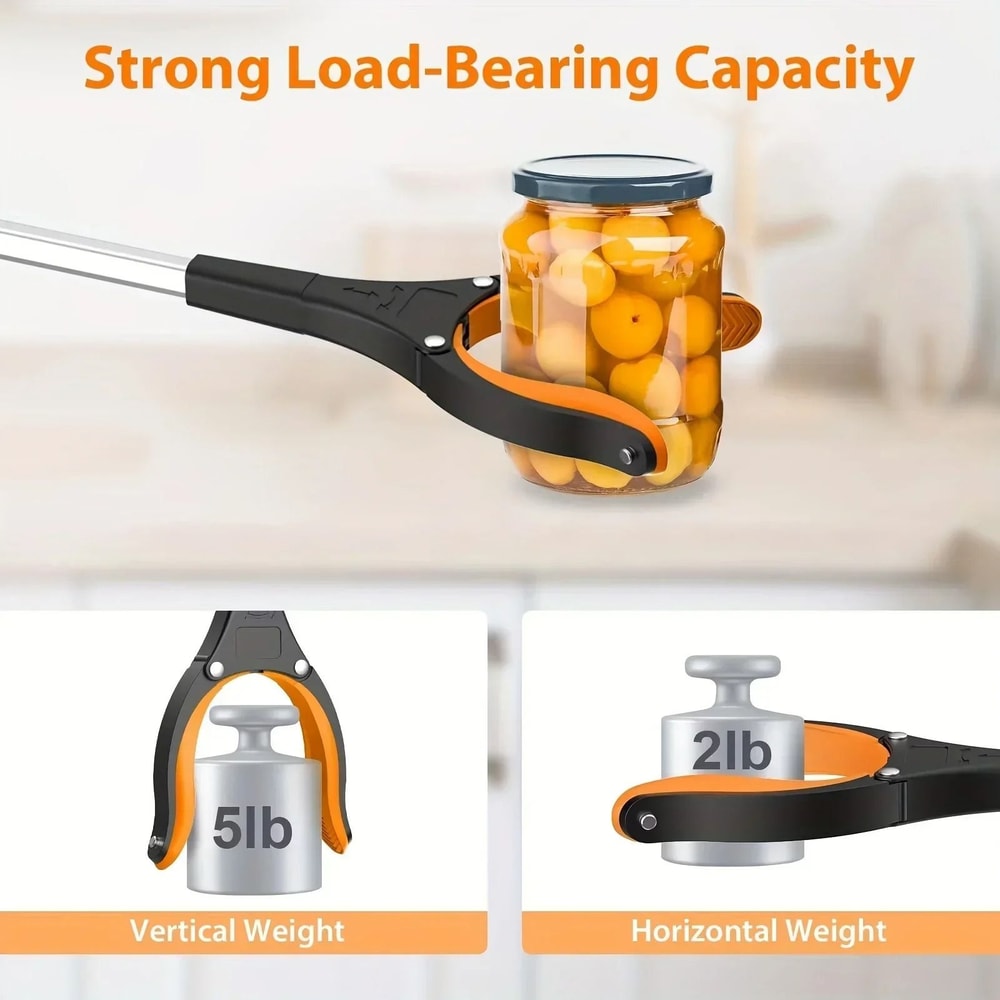 32 Inch Grabber Reacher Tool With Rotating Claw Lightweight Trash Picker 7