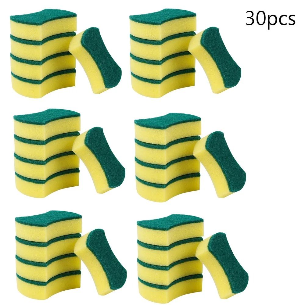 Nano Emery Dishwashing Sponge Set Heavy Duty Kitchen Cleaning Scrubber 4