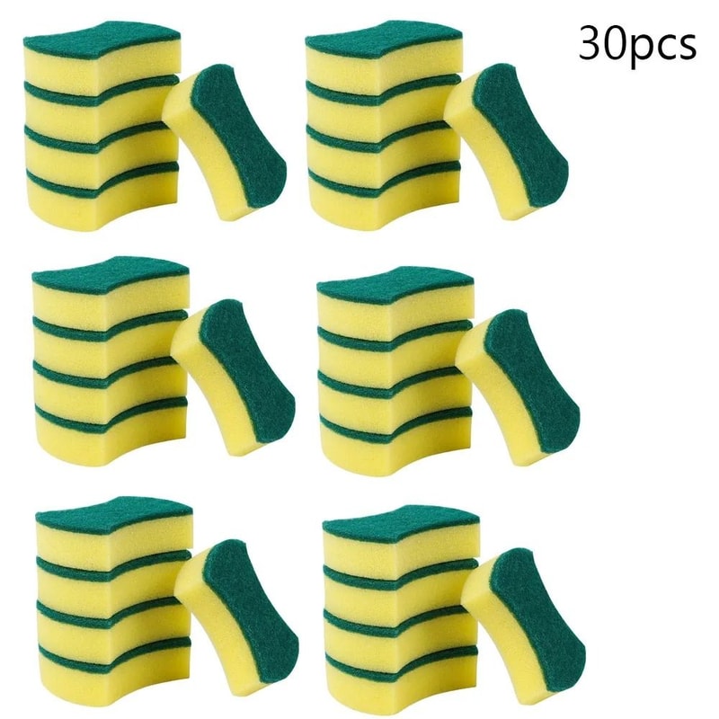 Nano Emery Dishwashing Sponge Set Heavy Duty Kitchen Cleaning Scrubber 4