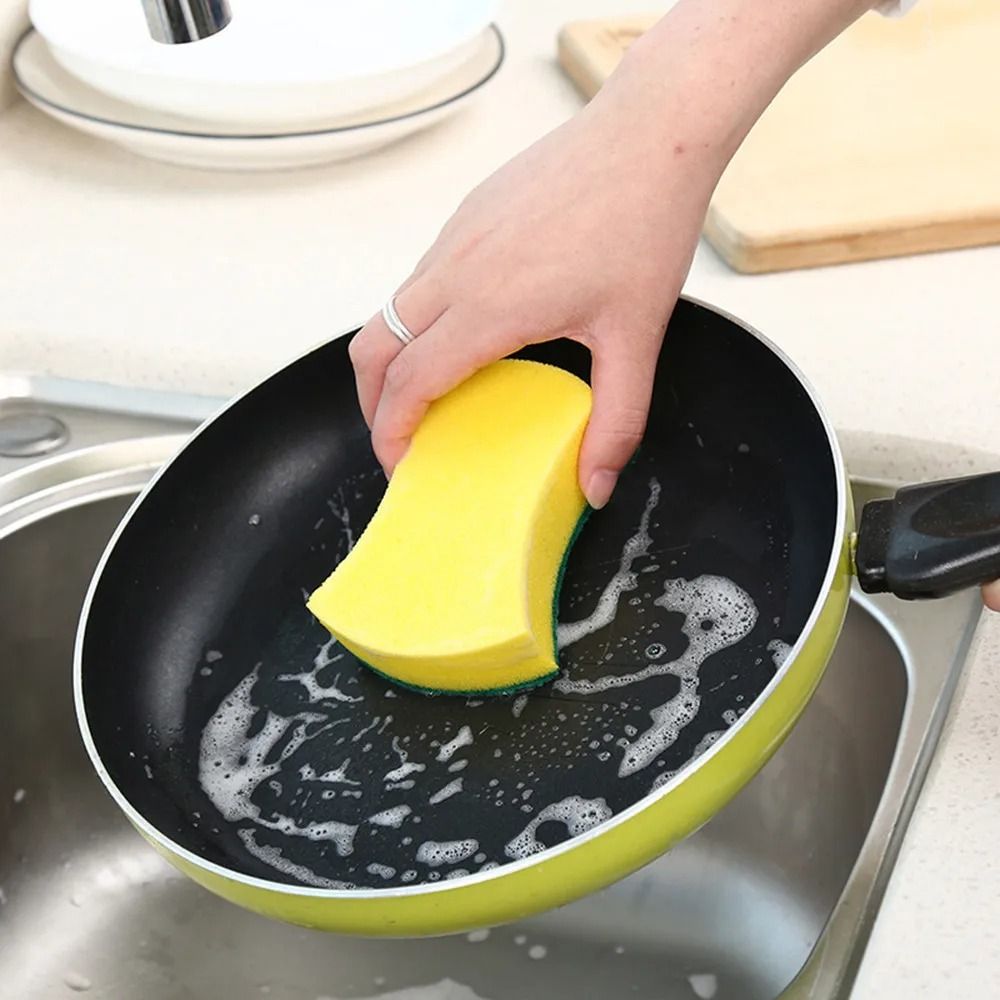 Nano Emery Dishwashing Sponge Set Heavy Duty Kitchen Cleaning Scrubber 8