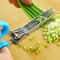 Stainless Steel Multi Layer Herb Scissors Vegetable Shredding Kitchen Cutter 8
