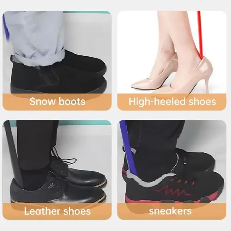 Extra Long Flexible Shoe Horn Easy Wear Plastic Shoe Wearing Aid 8