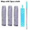 Long Handle Dust Mop Extendable Floor And Ceiling Cleaning Tool With Microfiber Pads 6