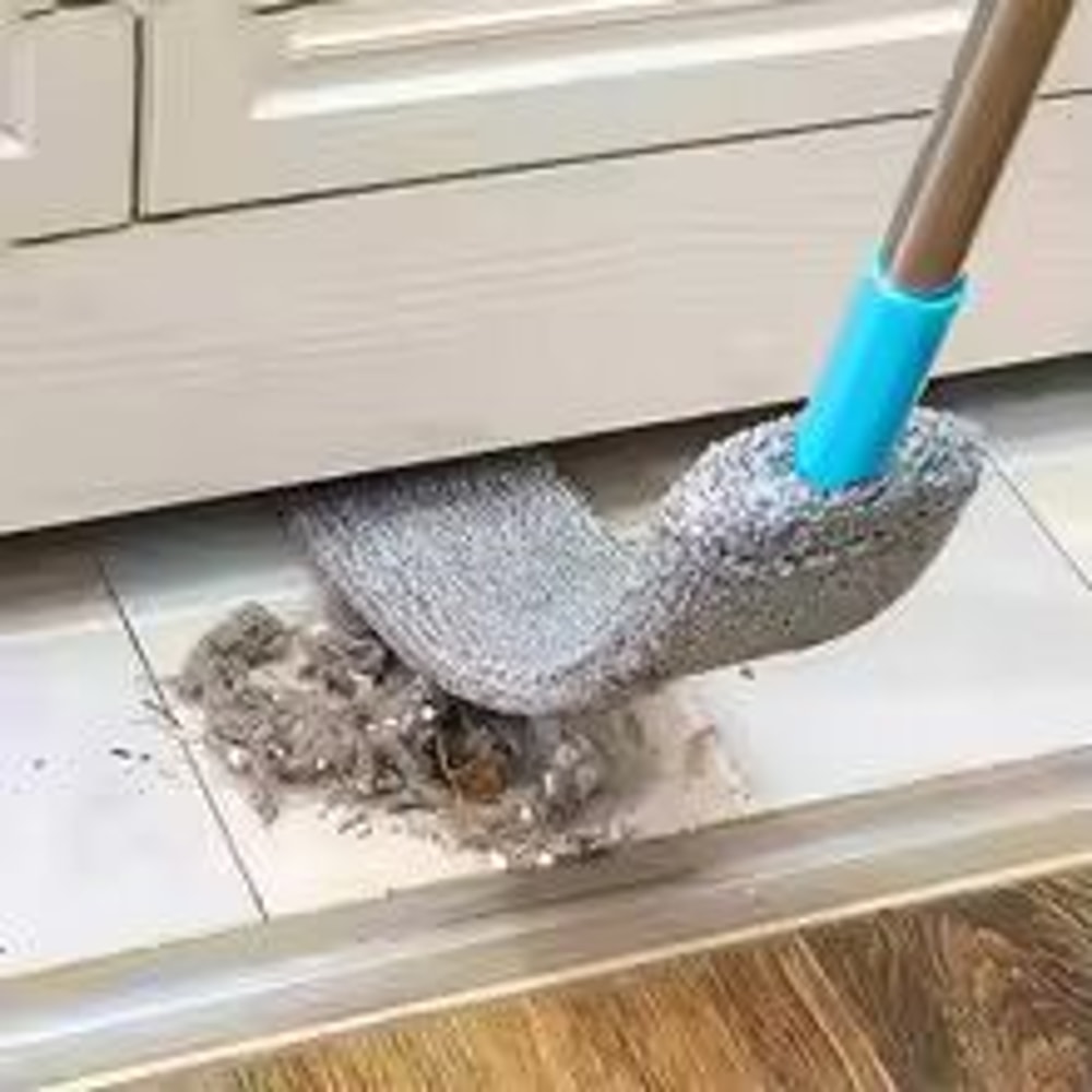 Long Handle Dust Mop Extendable Floor And Ceiling Cleaning Tool With Microfiber Pads 10