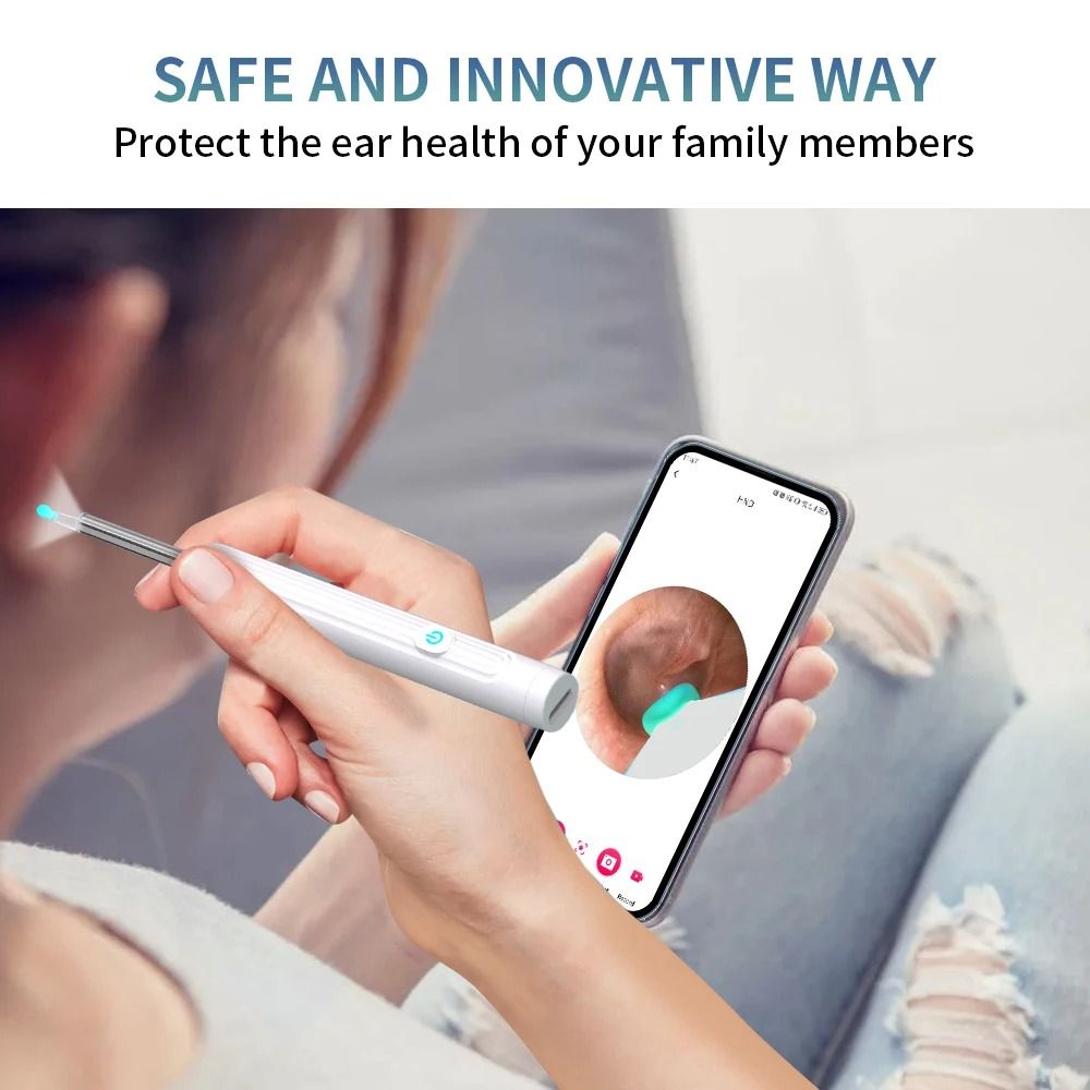 Smart Ear Cleaner With Camera USB C Rechargeable Visual Ear Wax Removal Tool 6