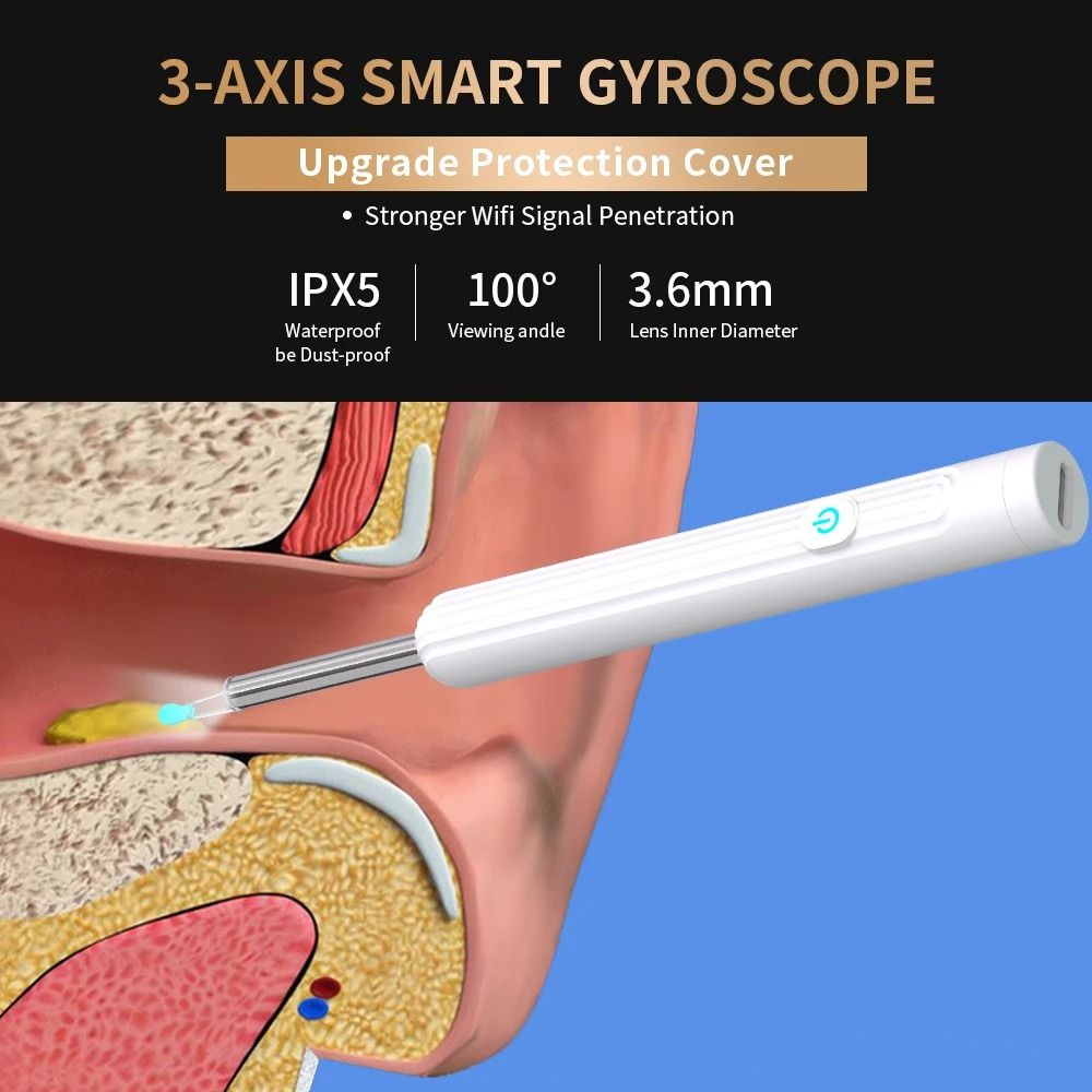 Smart Ear Cleaner With Camera USB C Rechargeable Visual Ear Wax Removal Tool 8