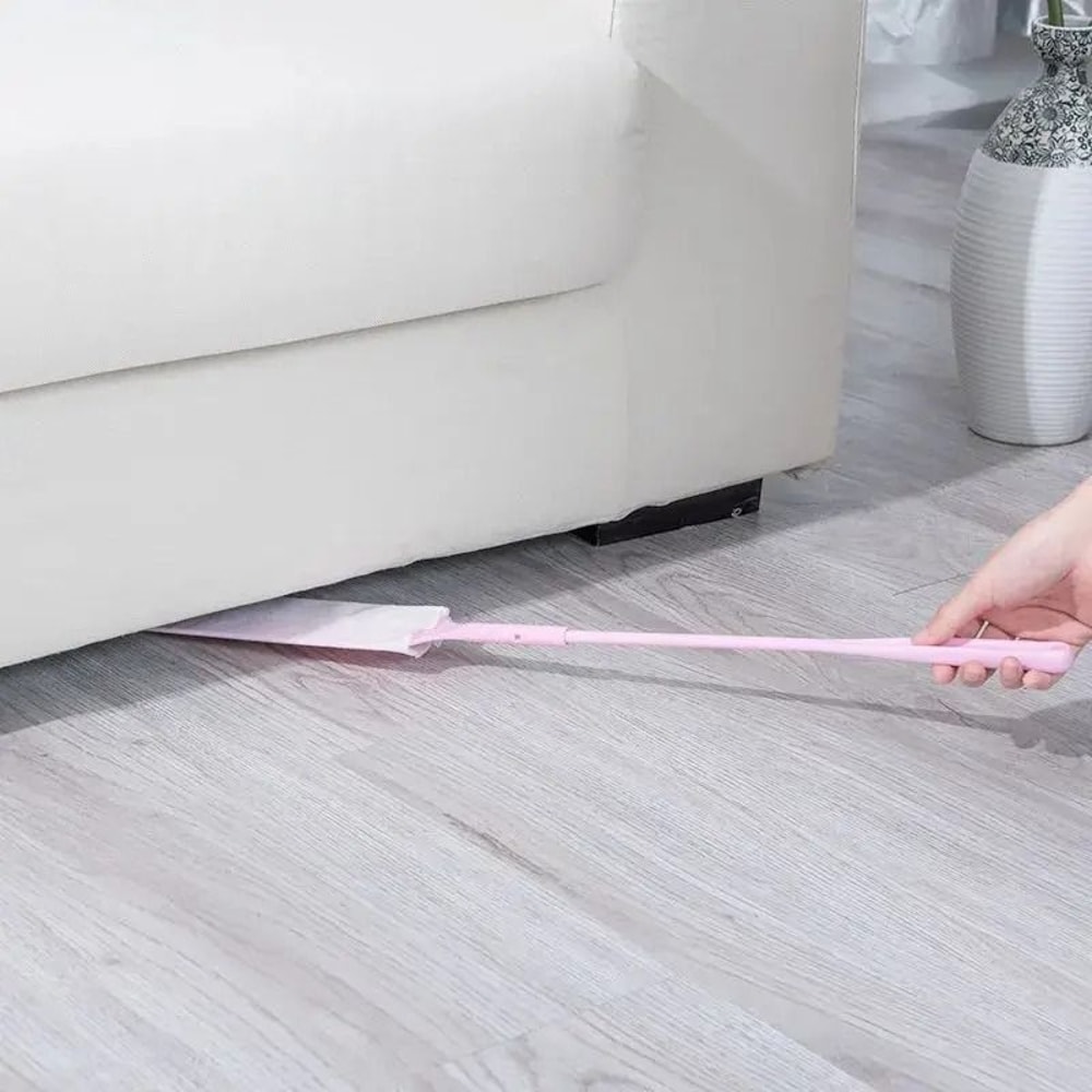 Long Handle Dust Gap Cleaning Brush With Disposable Cloths Under Furniture Cleaner 7