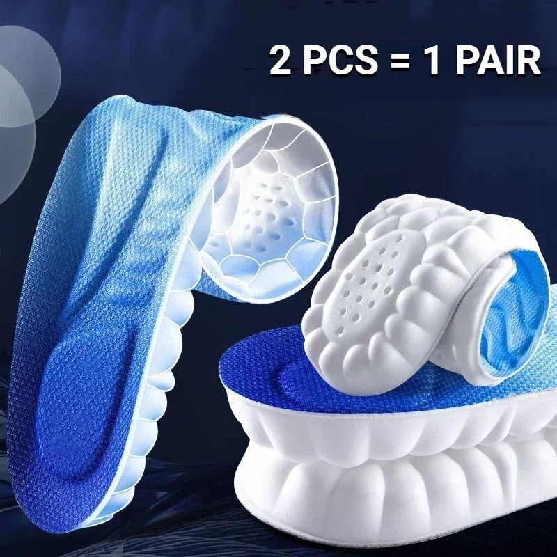 4D Latex Arch Support Insoles Soft Orthopedic Sports Comfort Shoe Inserts 7