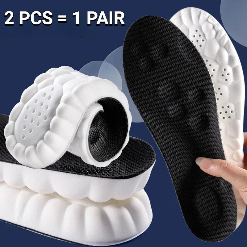 4D Latex Arch Support Insoles Soft Orthopedic Sports Comfort Shoe Inserts 3