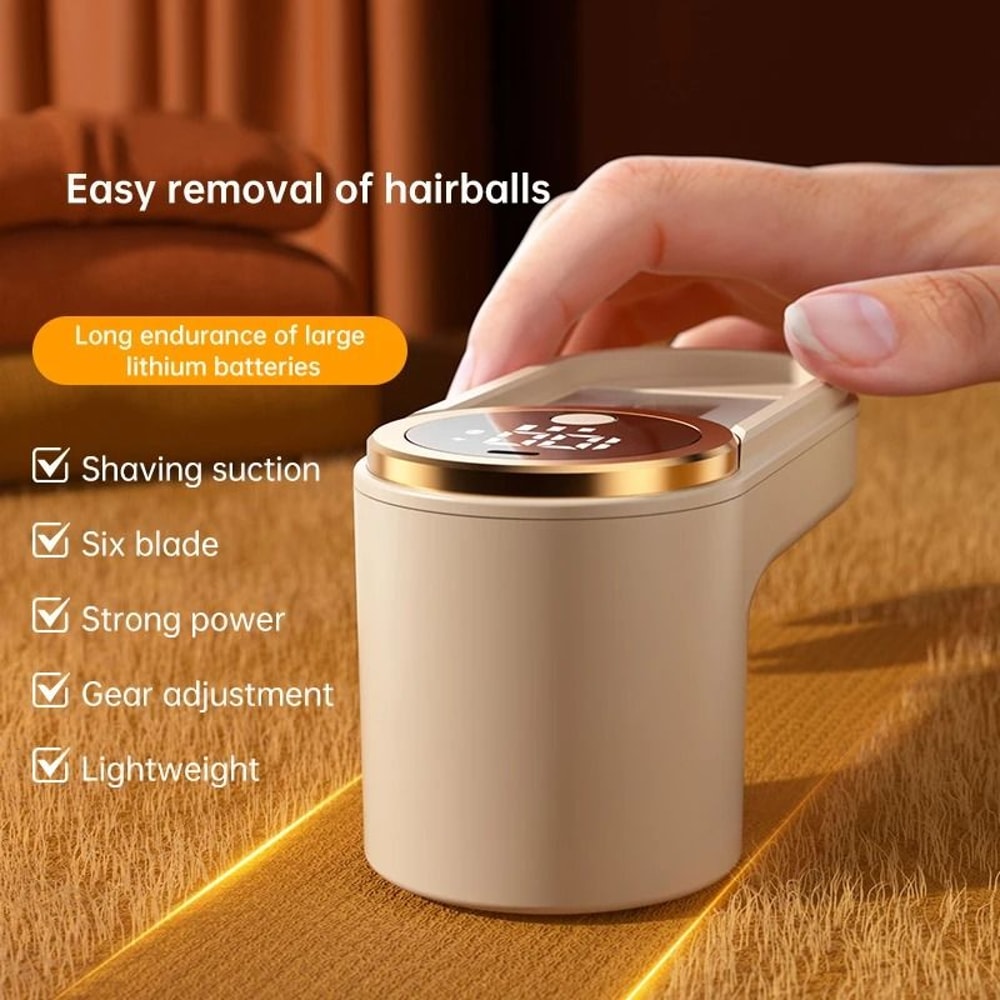 Rechargeable Fabric Shaver Lint Remover Portable Sweater Defuzzer Tool 7