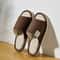 Breathable Linen Open Toe House Slippers Comfortable Indoor Summer Shoes 4