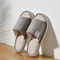 Breathable Linen Open Toe House Slippers Comfortable Indoor Summer Shoes 2