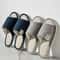 Breathable Linen Open Toe House Slippers Comfortable Indoor Summer Shoes 0