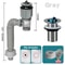 Flexible Anti Odor Drain Pipe Kitchen Sink Anti Clogging Drain Hose Set 3