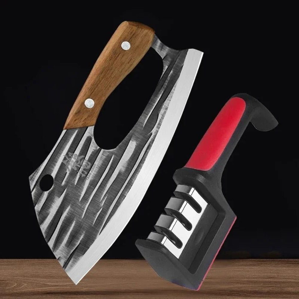 Hand Forged Stainless Steel Chef Knife Boning And Vegetable Chopper Knife 3
