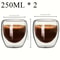 Double Wall Glass Cup Insulated Transparent Espresso Coffee And Tea Mug 1