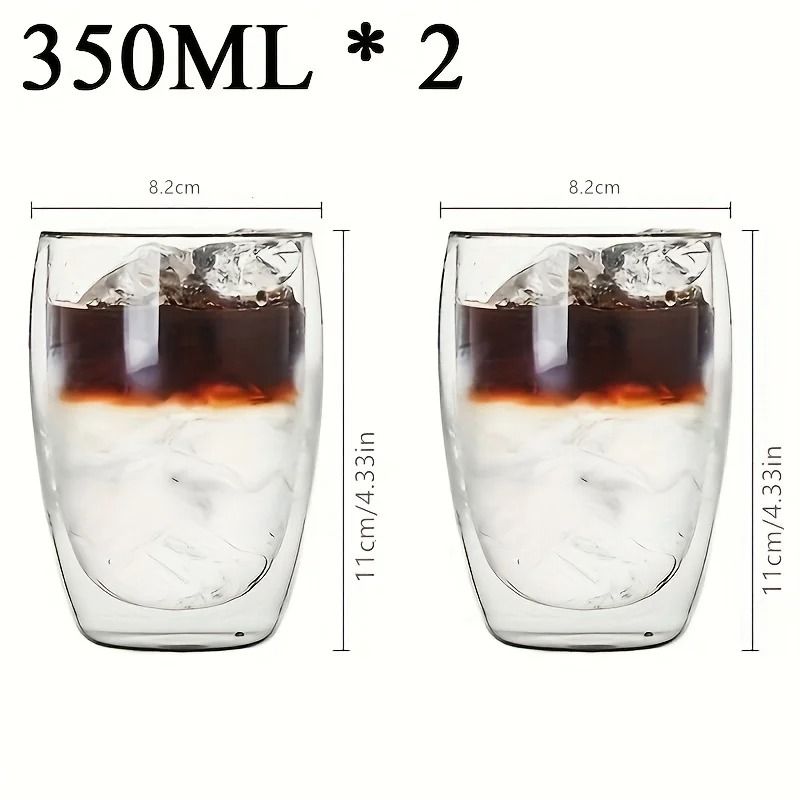 Double Wall Glass Cup Insulated Transparent Espresso Coffee And Tea Mug 2
