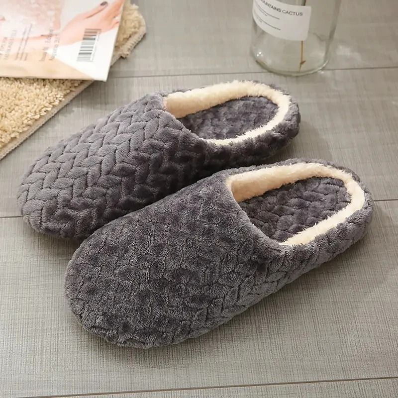 Fluffy Home Slippers Non Slip Comfortable Indoor House Slides 3
