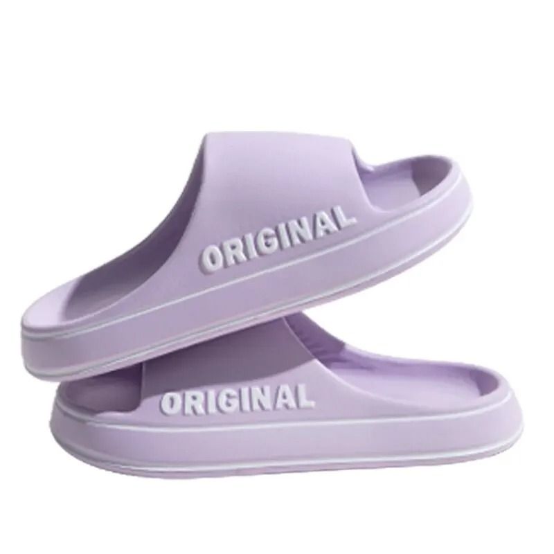 Thick Sole Summer Slide Sandals Non Slip Bathroom And Beach Slippers For Couples 4