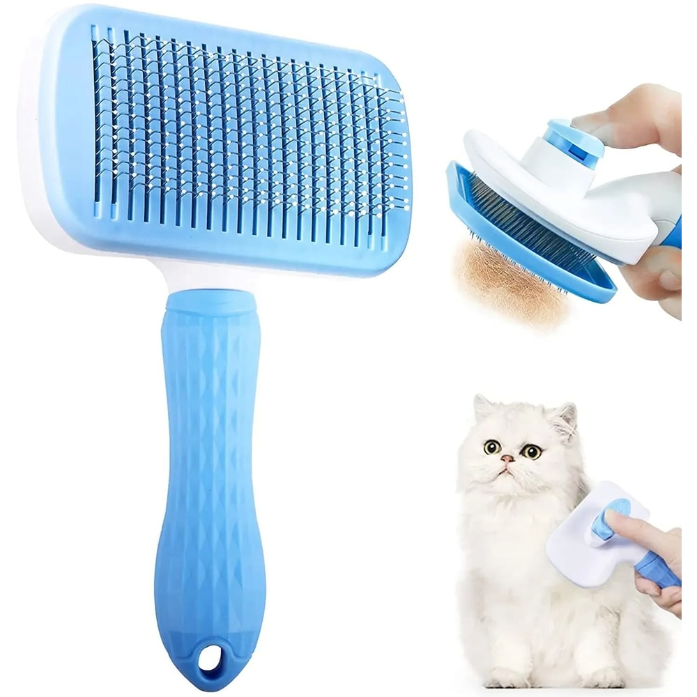 Dog Hair Remover Brush Pet Grooming Comb For Cats And Dogs Deshedding Tool 4