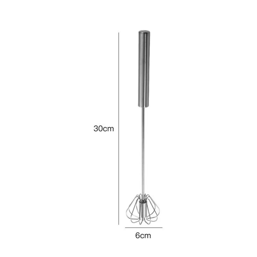 Stainless Steel Rotary Whisk Semi Automatic Hand Push Egg And Cream Mixer 2