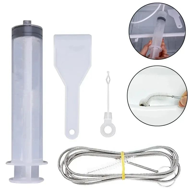 Refrigerator Drain Hole Cleaner Set Fridge Drain Clog Remover Brush Kit 6