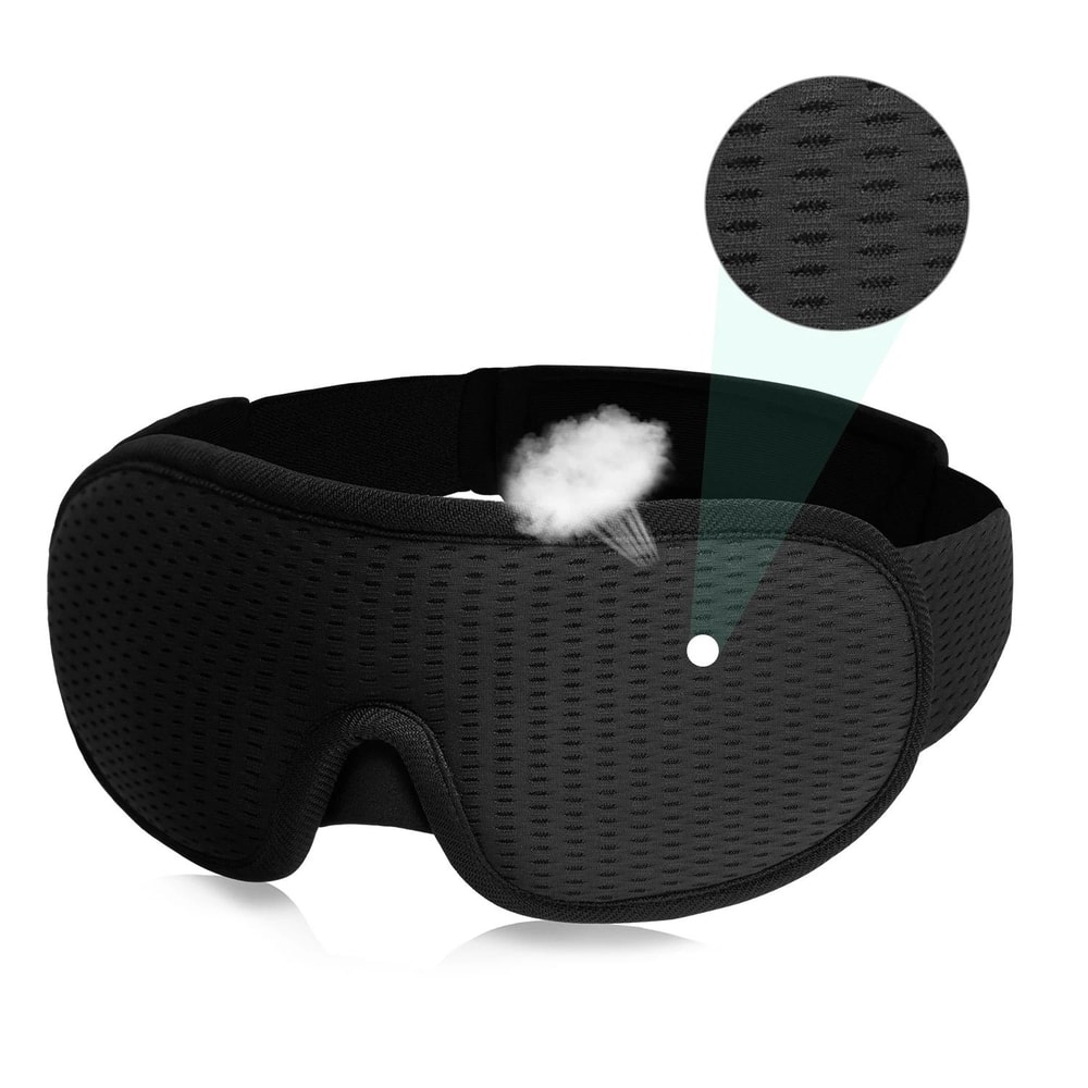 3D Sleep Mask Light Blocking Soft Padded Eye Mask For Deep Sleep 2
