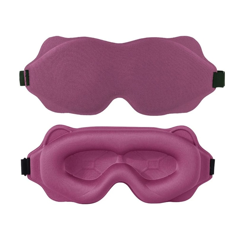 3D Sleep Mask Light Blocking Breathable Eye Mask For Travel And Night Rest 4