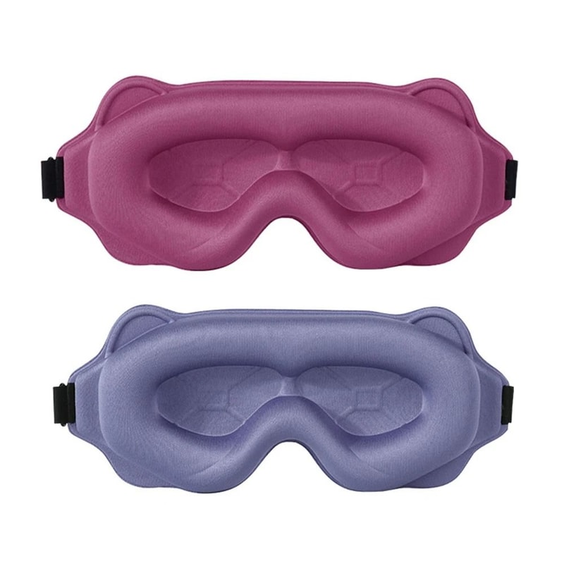 3D Sleep Mask Light Blocking Breathable Eye Mask For Travel And Night Rest 12