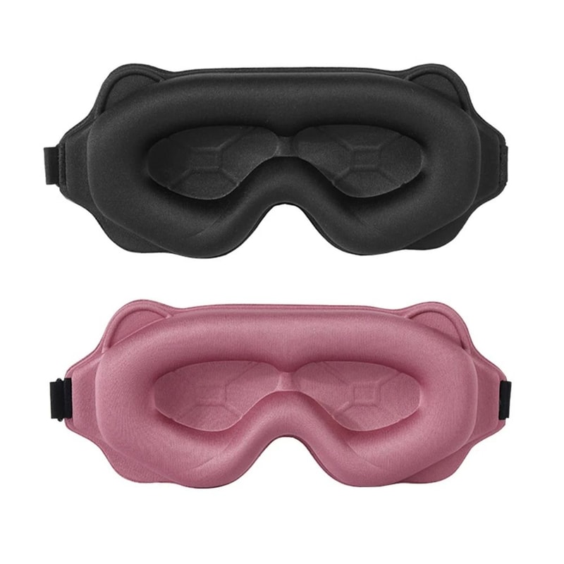 3D Sleep Mask Light Blocking Breathable Eye Mask For Travel And Night Rest 11