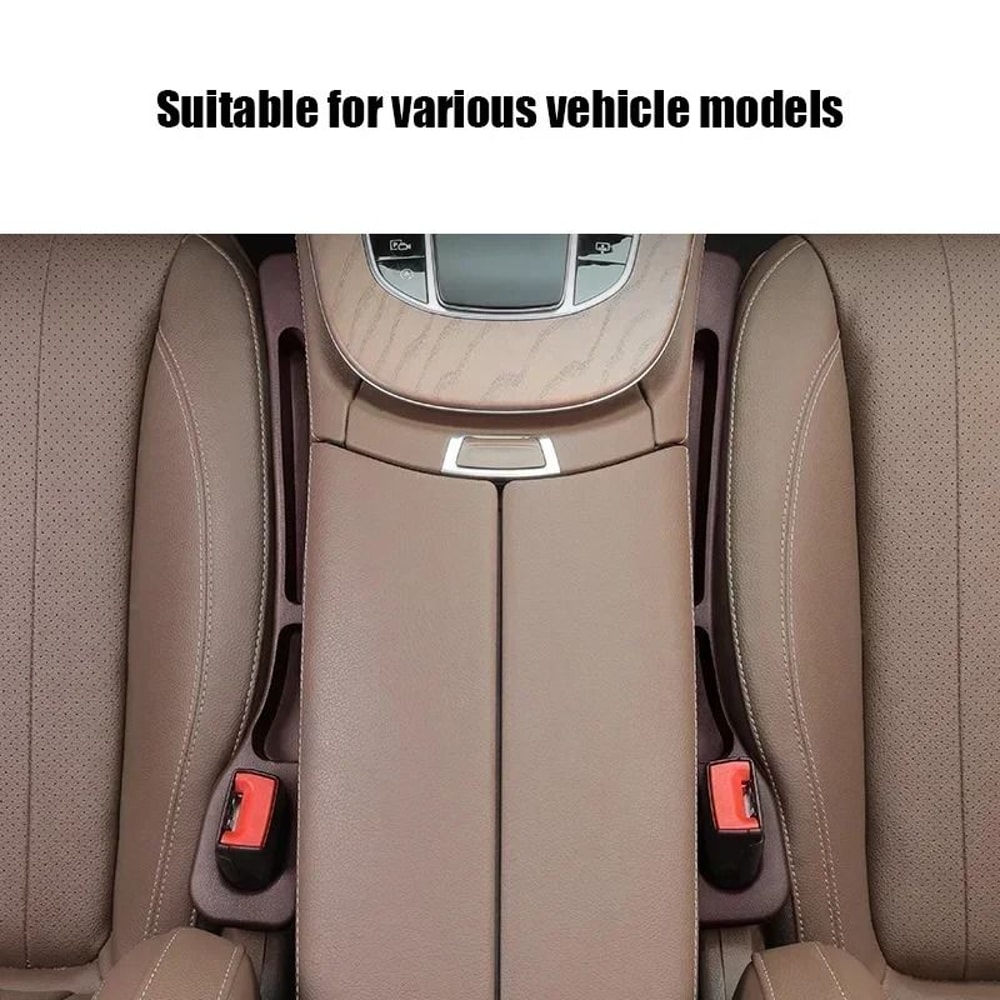 Car Seat Gap Filler Organizer Waterproof PU Crevice Storage Set 9