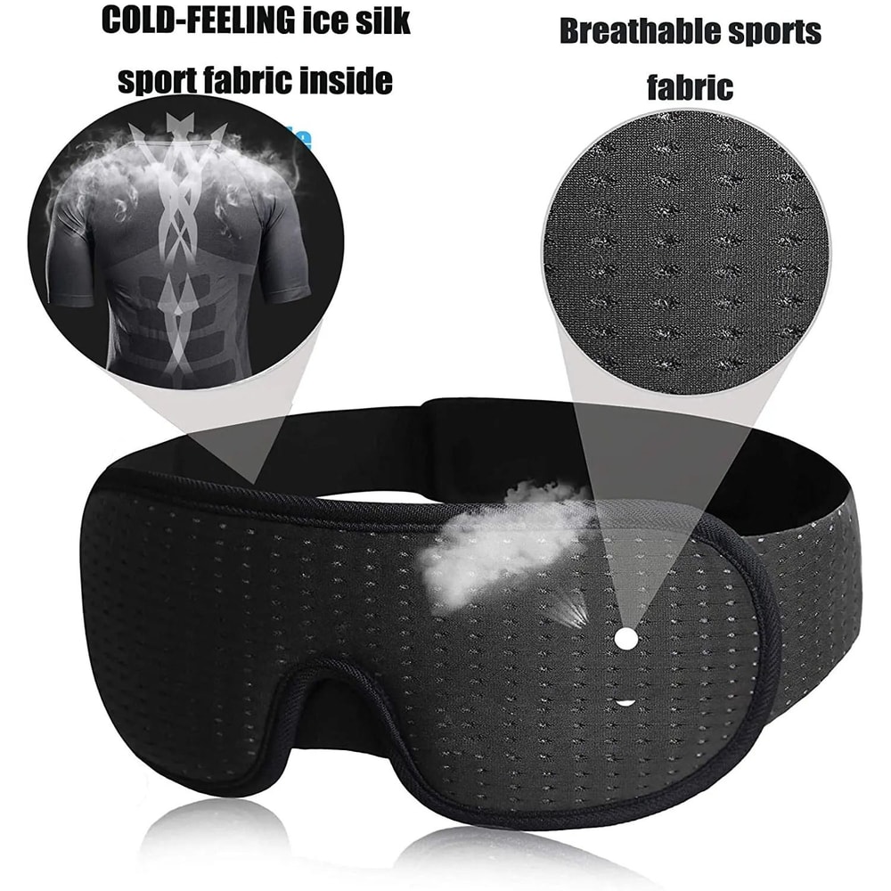 3D Sleep Mask Blackout Soft Padded Eye Mask For Comfortable Rest 9