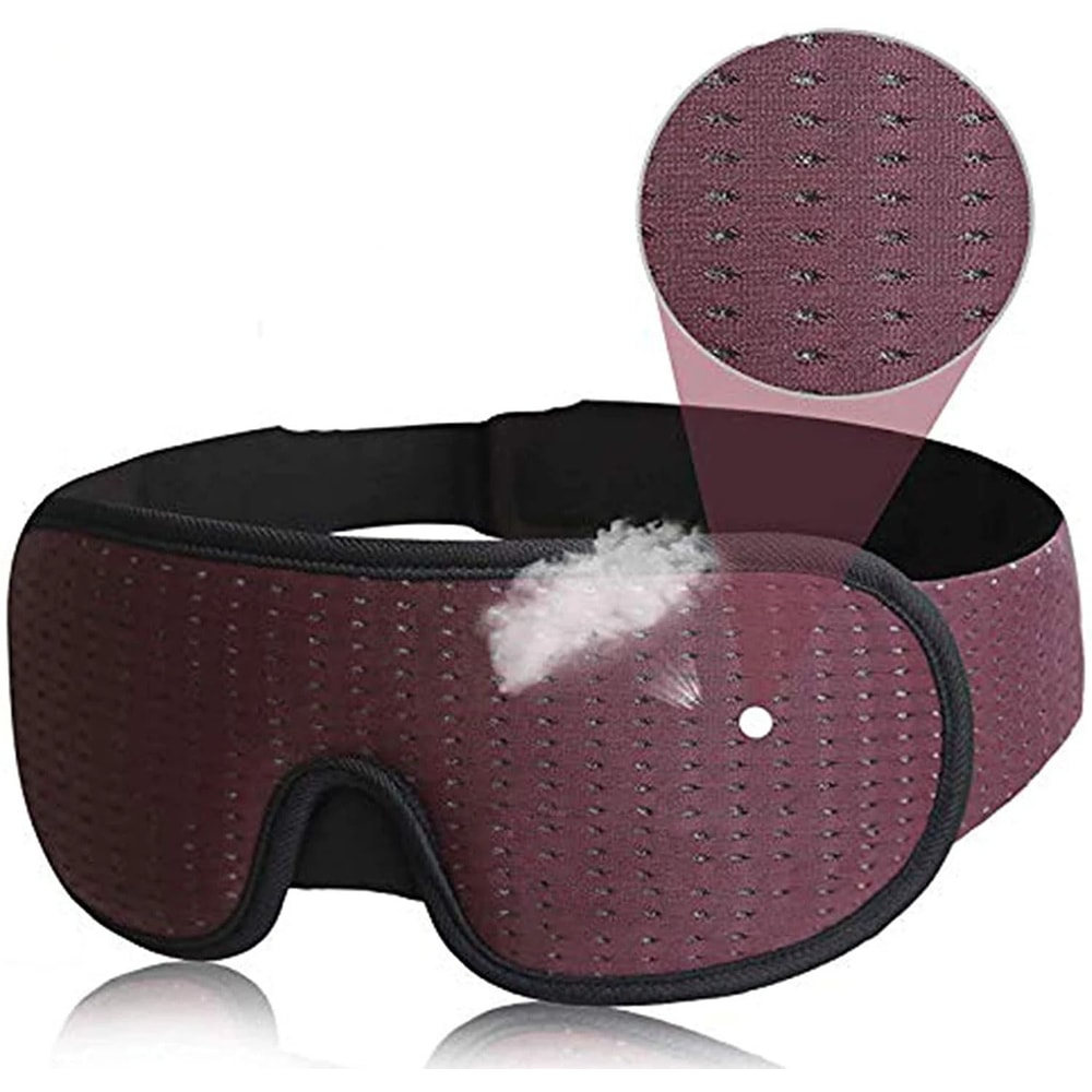 3D Sleep Mask Blackout Soft Padded Eye Mask For Comfortable Rest 4