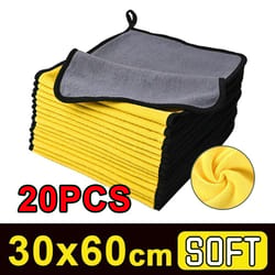 ultra soft microfiber car wash towel set high absorbent cleaning cloth