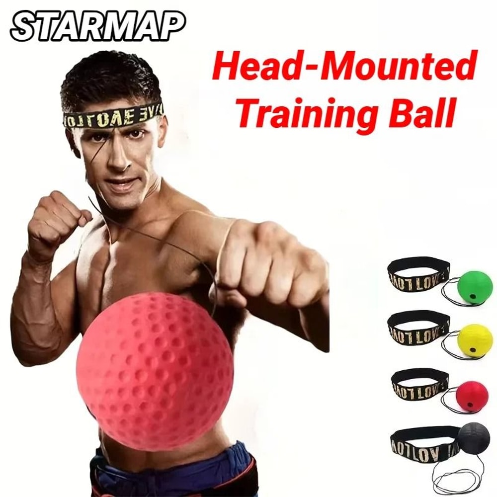Boxing Reflex Ball Head Mounted Punching Trainer For Speed And Coordination 10