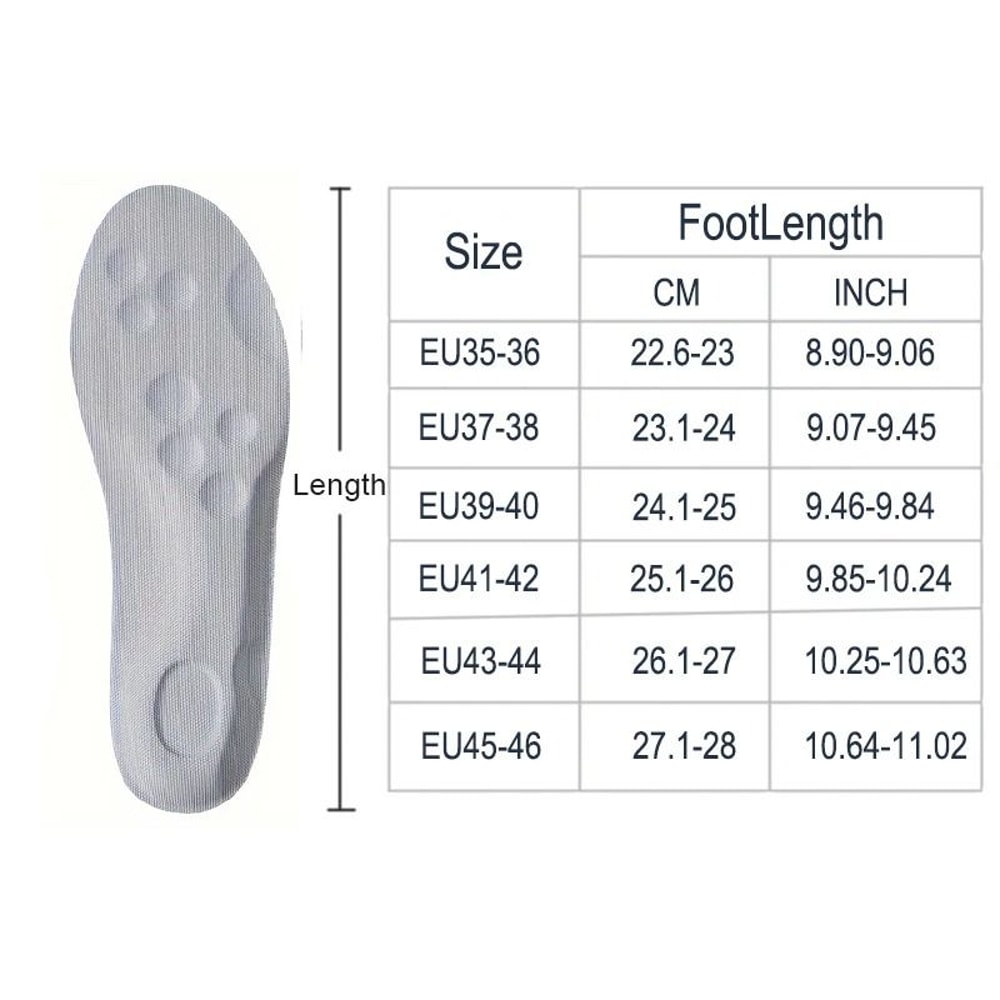 Orthotic Arch Support Insoles Soft Breathable Sports Shoe Inserts 18