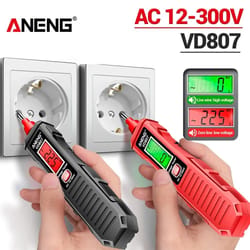 aneng vd807 non contact voltage tester pen portable ac wire detector tool