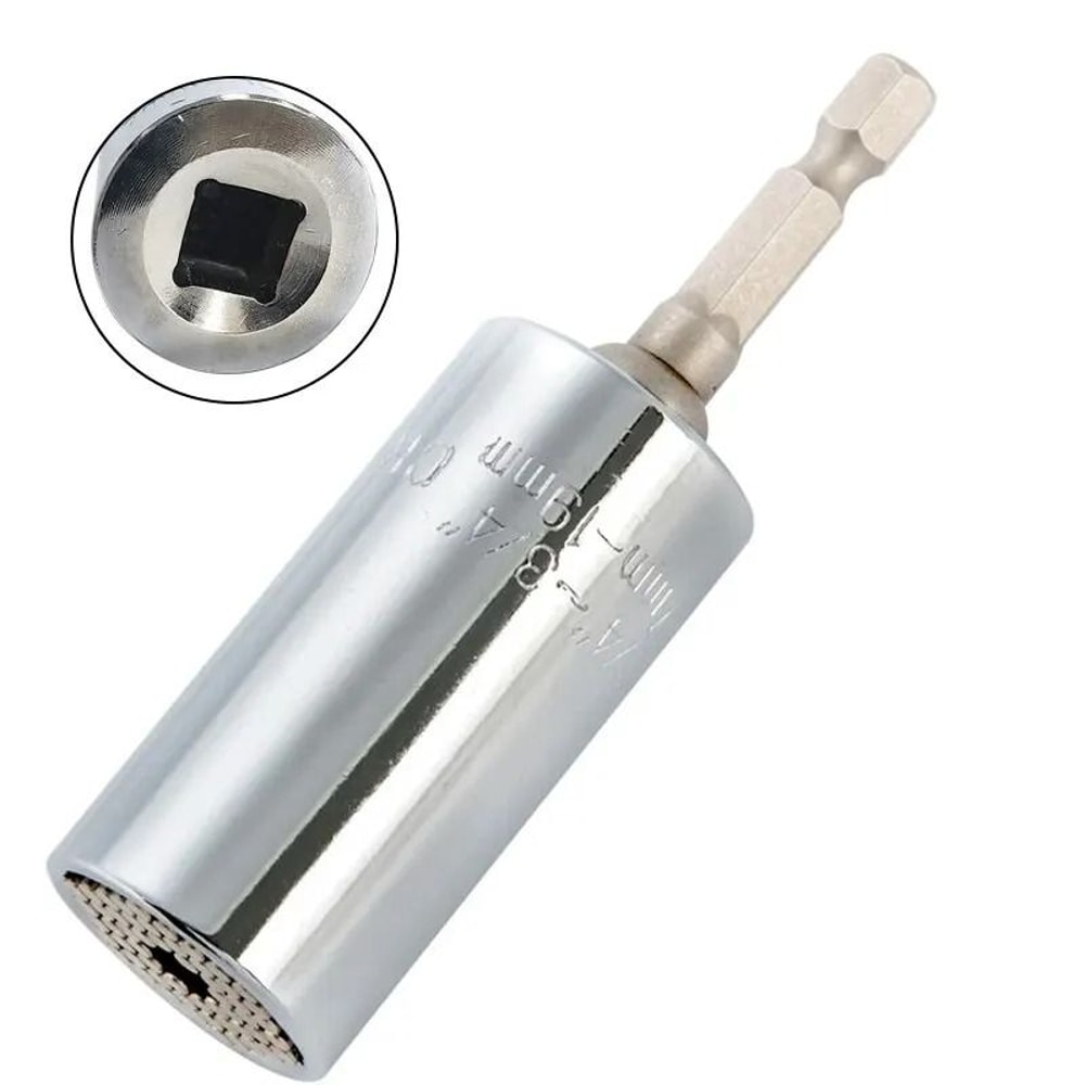 Universal Magic Socket Wrench Set Adjustable Multi Size Drill Adapter Tool 2