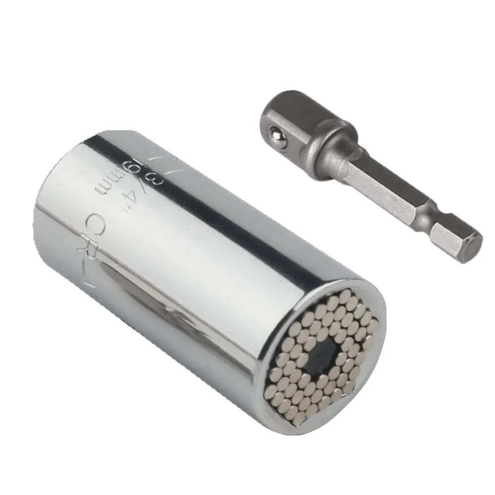Universal Magic Socket Wrench Set Adjustable Multi Size Drill Adapter Tool 6