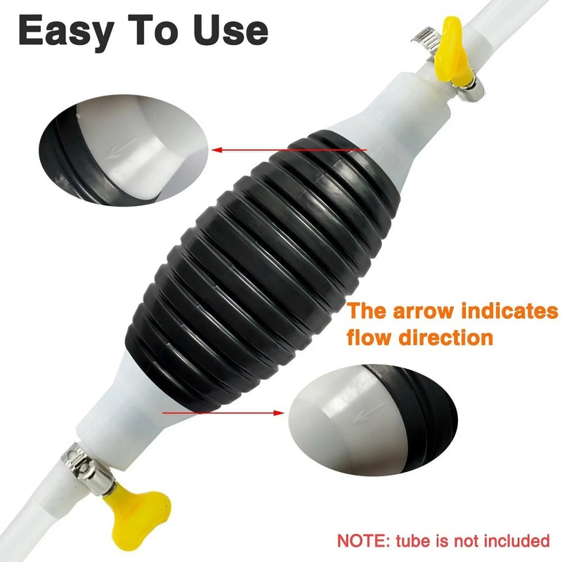 Manual Fuel Transfer Pump Hand Primer Bulb Gas Line Pump Tool 4
