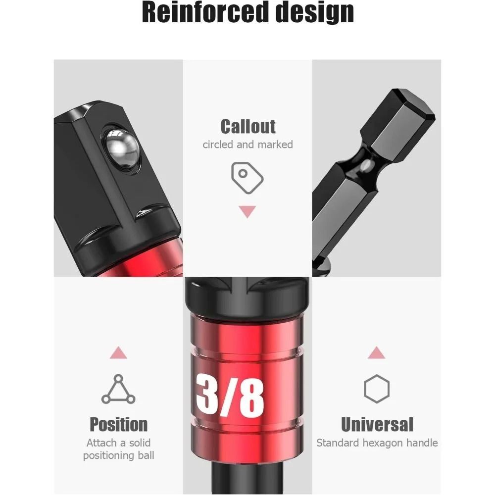 105 Degree Angle Drill Adapter Right Angle Screwdriver Bit Extension Tool 9