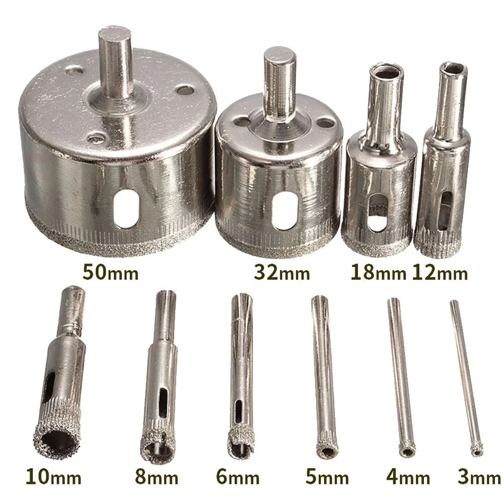 Diamond Hole Saw Drill Bit Set Tile Glass Ceramic Cutting Core Bits 1