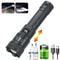 High Power Tactical LED Flashlight USB Rechargeable Zoomable Camping Torch 4