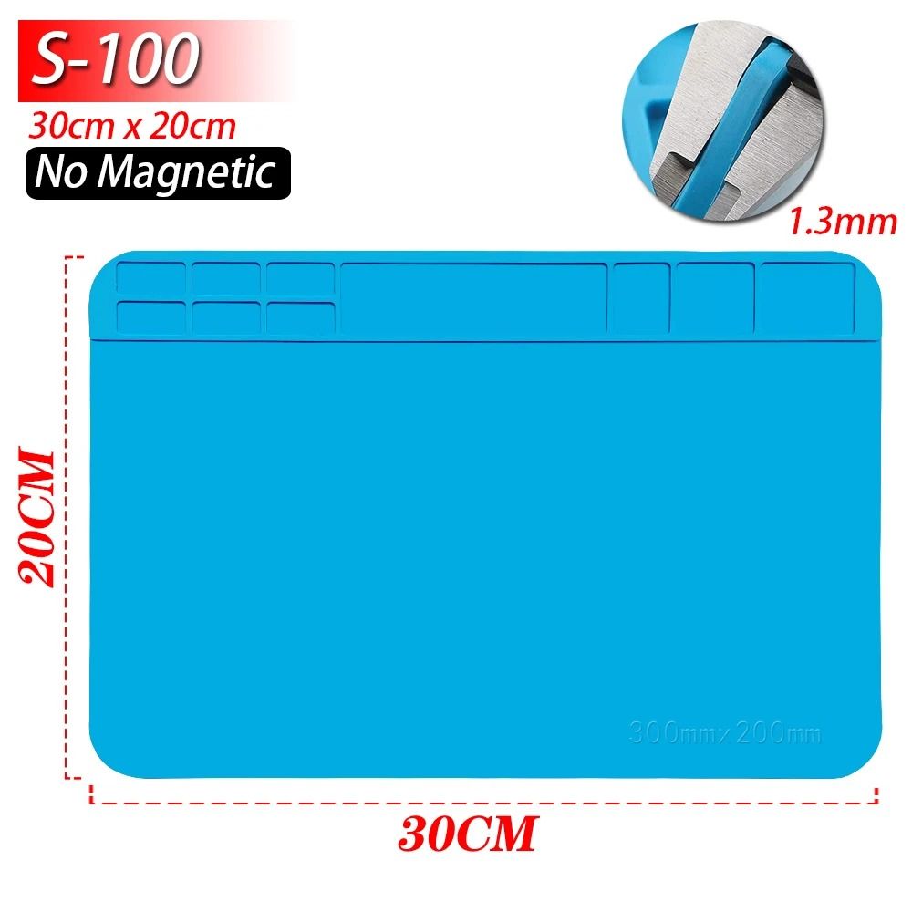 Silicone Soldering Mat Heat Resistant Anti Static Magnetic Repair Work Mat 1