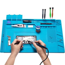 silicone soldering mat heat resistant anti static magnetic repair work mat