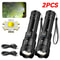 2000LM Tactical LED Flashlight USB Rechargeable Zoomable Outdoor Torch 6
